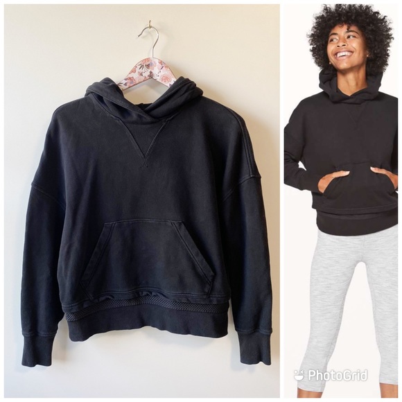 LULULEMON Warm Down Hoodie! Black Size 8 - Picture 2 of 9